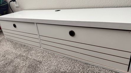 Modern Floating Entertainment Center with Concealed Storage