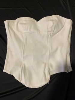 Peppermayo White Corset Top