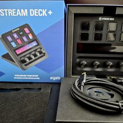 Elgato Stream Deck+ w/ Box & Accessories - Excellent Condition