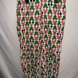 Ladies Large Disney Mickey Mouse face pajama pants p/u Jamison Pa 