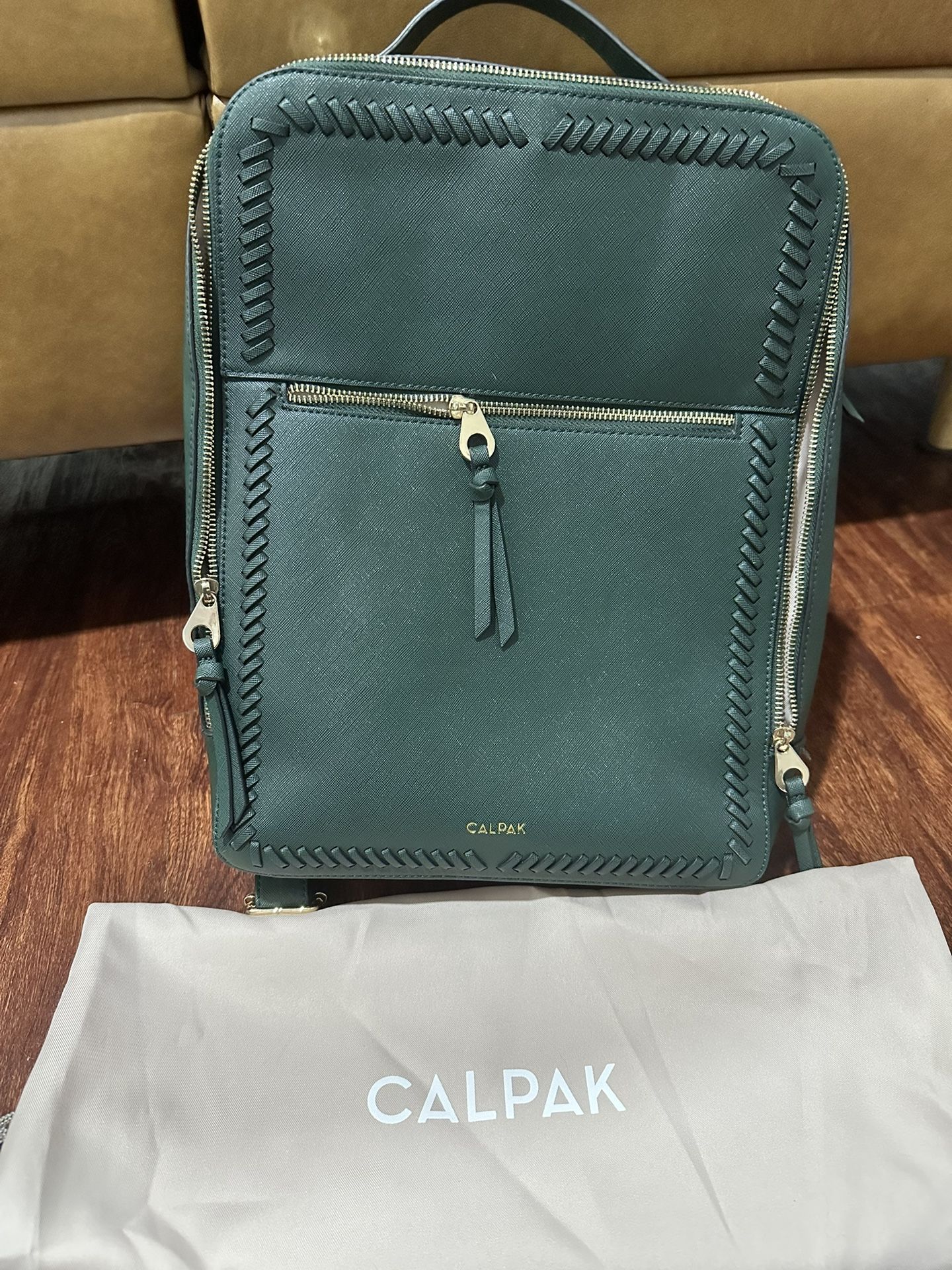 Calpak Kaya 15 inch Laptop Backpack in Emerald
