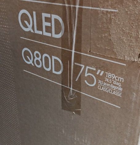 TV SAMSUNG QLED 75" (Q80D).