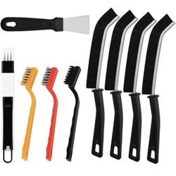 9Pcs Crevice Cleaning Brushes for Household Use,Hard Bristle Crevice Cleaning Brush,Small Cleaning Brushes for Tight Spaces,Multifunctional Gap Brush