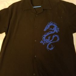 Blue Dragon Dress Shirt