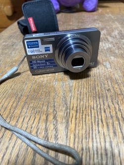 Sony Cyber-shot DSC-W570 Silver Camera W/Battery Tested Works