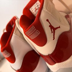 Jordan Cherry 11s - Red & White, Size 5Y