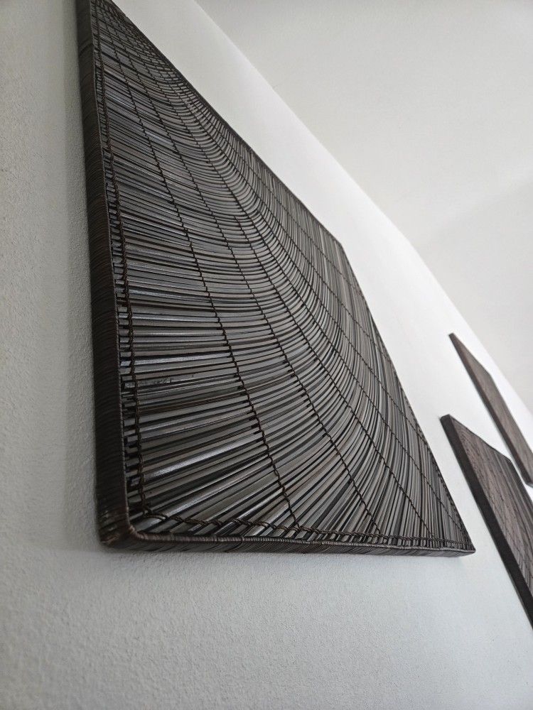 Wood Wall Art Panels Set of 3