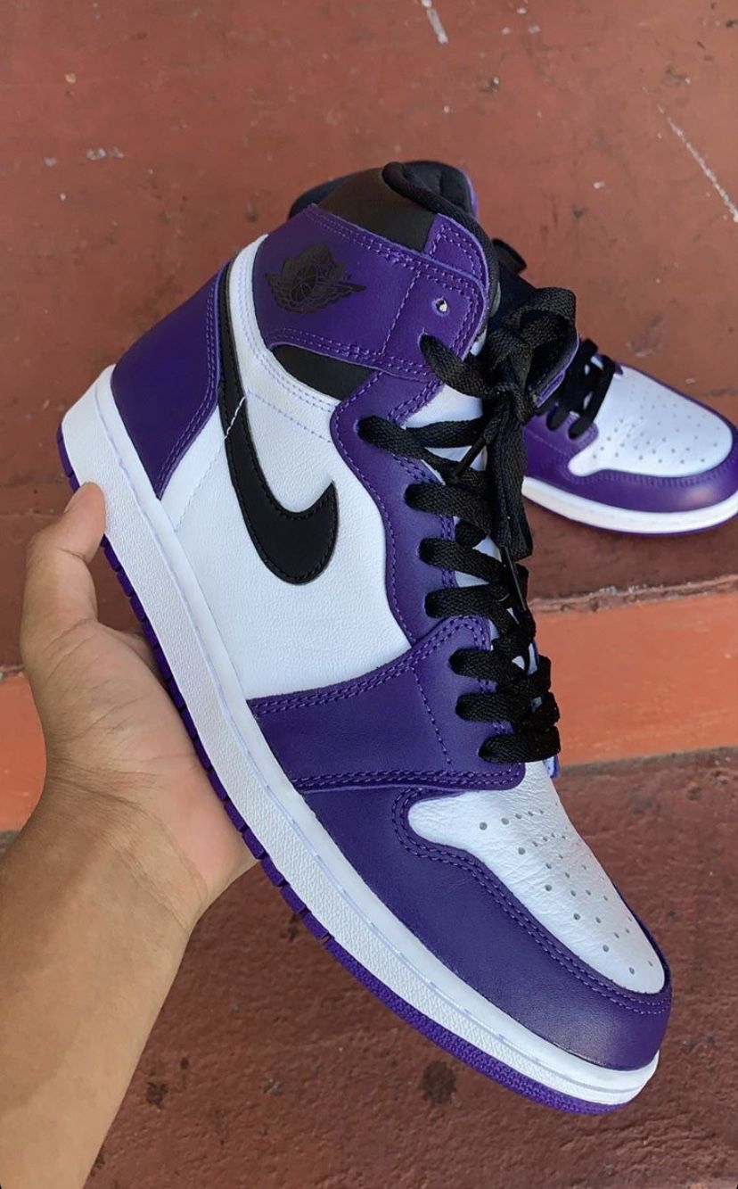 Jordan 1 Court purple 2.0 Size 10.5 No box