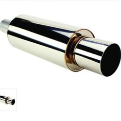 HKS 34002-AK007 Hi-Power Universal Muffler Exhaust: NA (65mm / 2.5" Piping)
