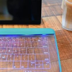 Rare Japanese Glass Keyboard 