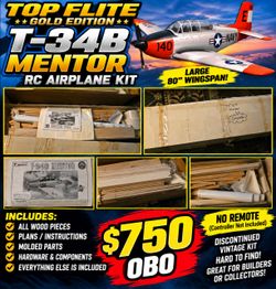 T-34 MENTOR KIT - COMPLETE
💰 $750 OBO