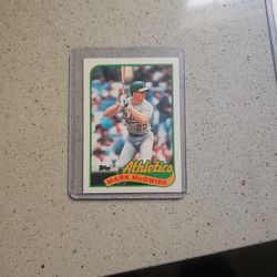 Mark McGwire Misprint Baseball Card