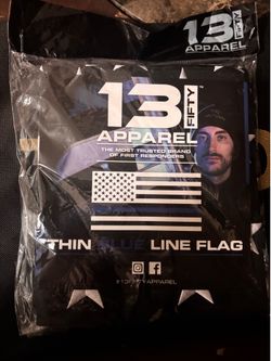 American flag thin blue line