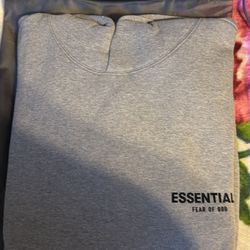 Dark oatmeal xlg hoodie ESSENTIAL