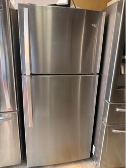 Whirlpool Stainless Top Freezer Refrigerator – Working 100%