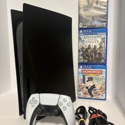 Sony PlayStation 5 Disc Edition 825GB BLACK Console Gaming System in box BUNDLE