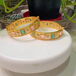 gold plated bangals 