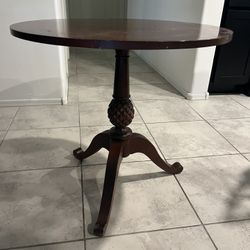 Round Brown Coffee Table