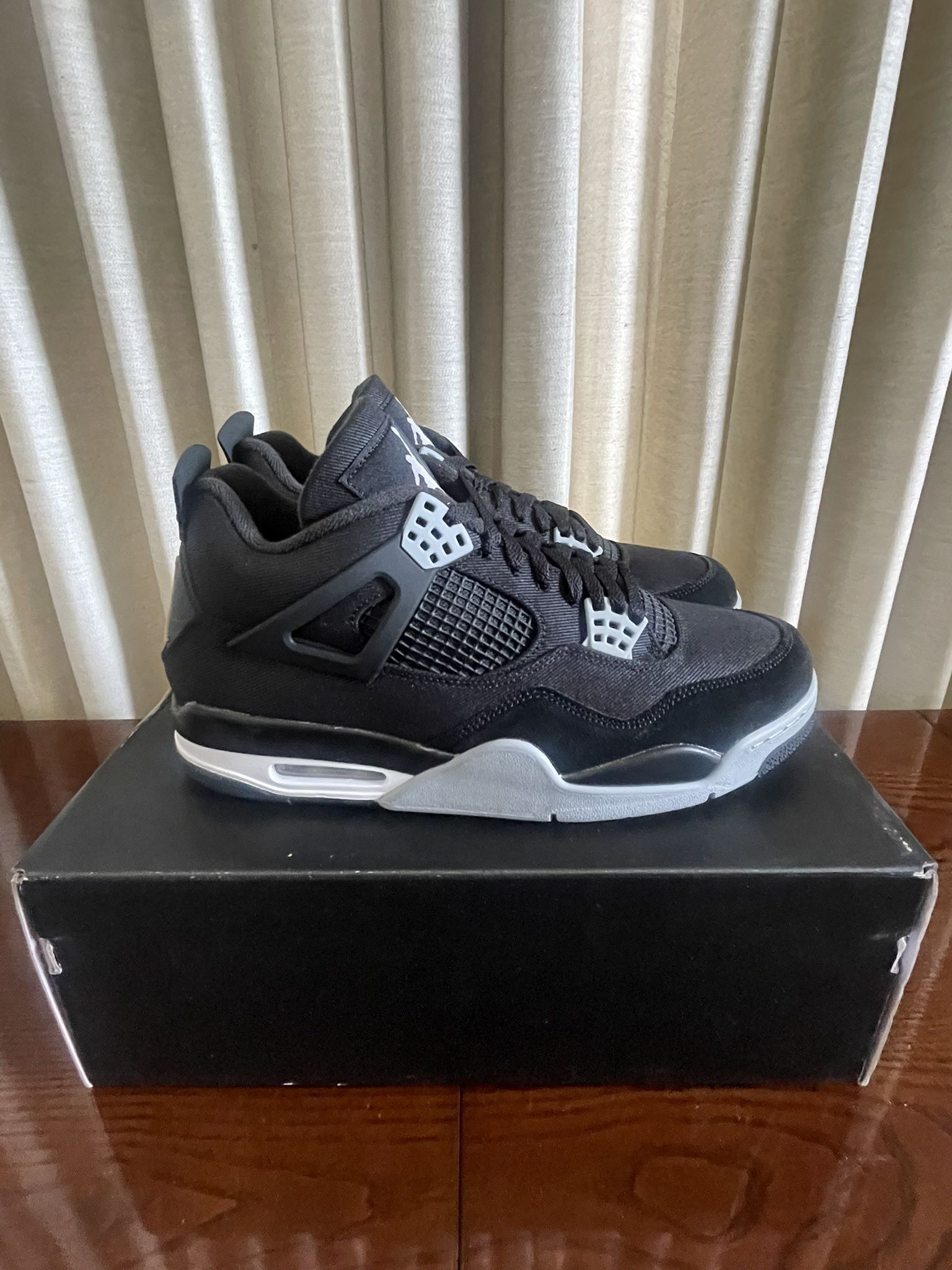 Air Jordan 4 “Black Canvas” Size 10.5 