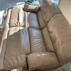 Leather Couch Recliner 