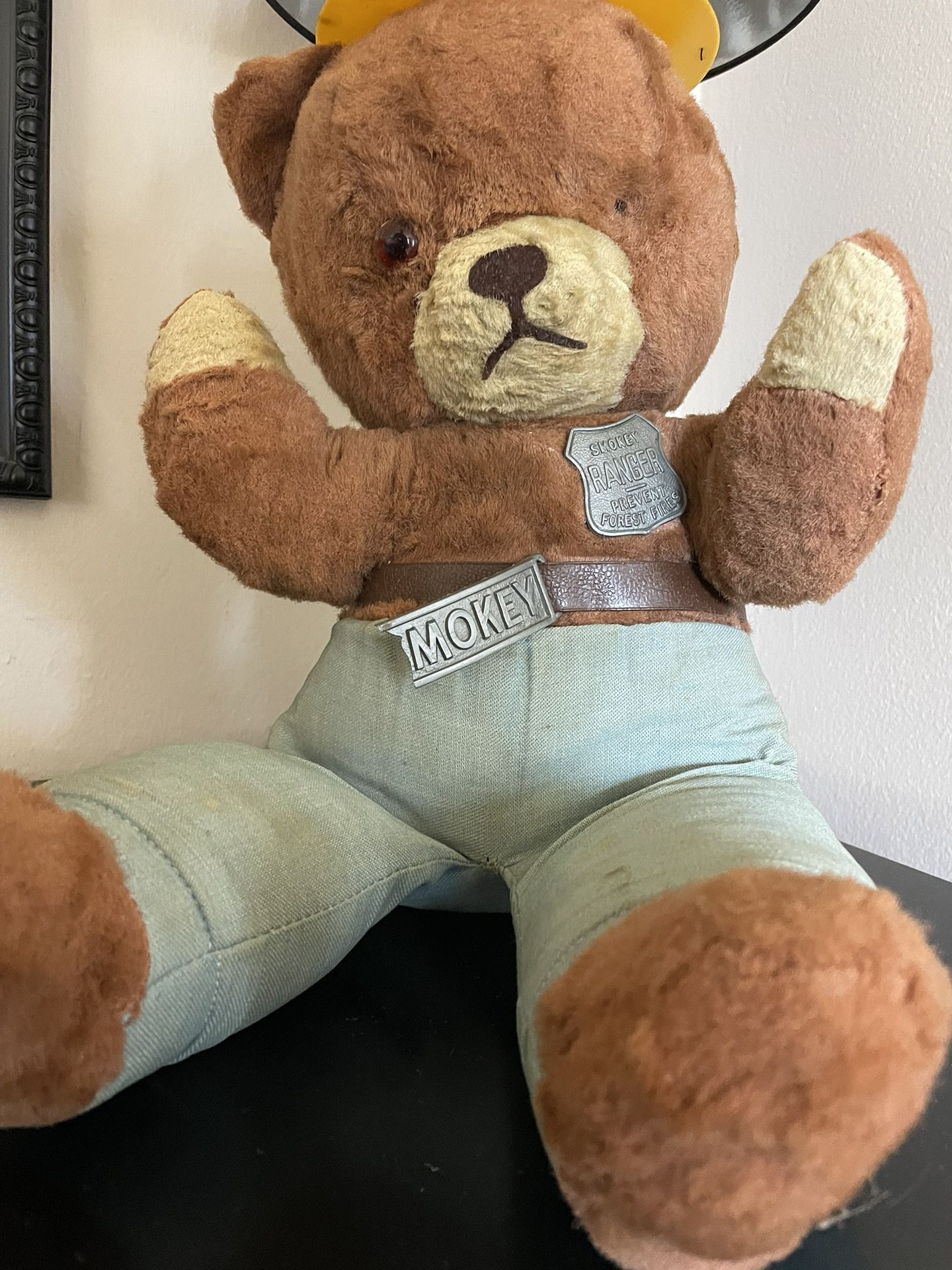 Vintage Smokey The Bear Stuffed Animal