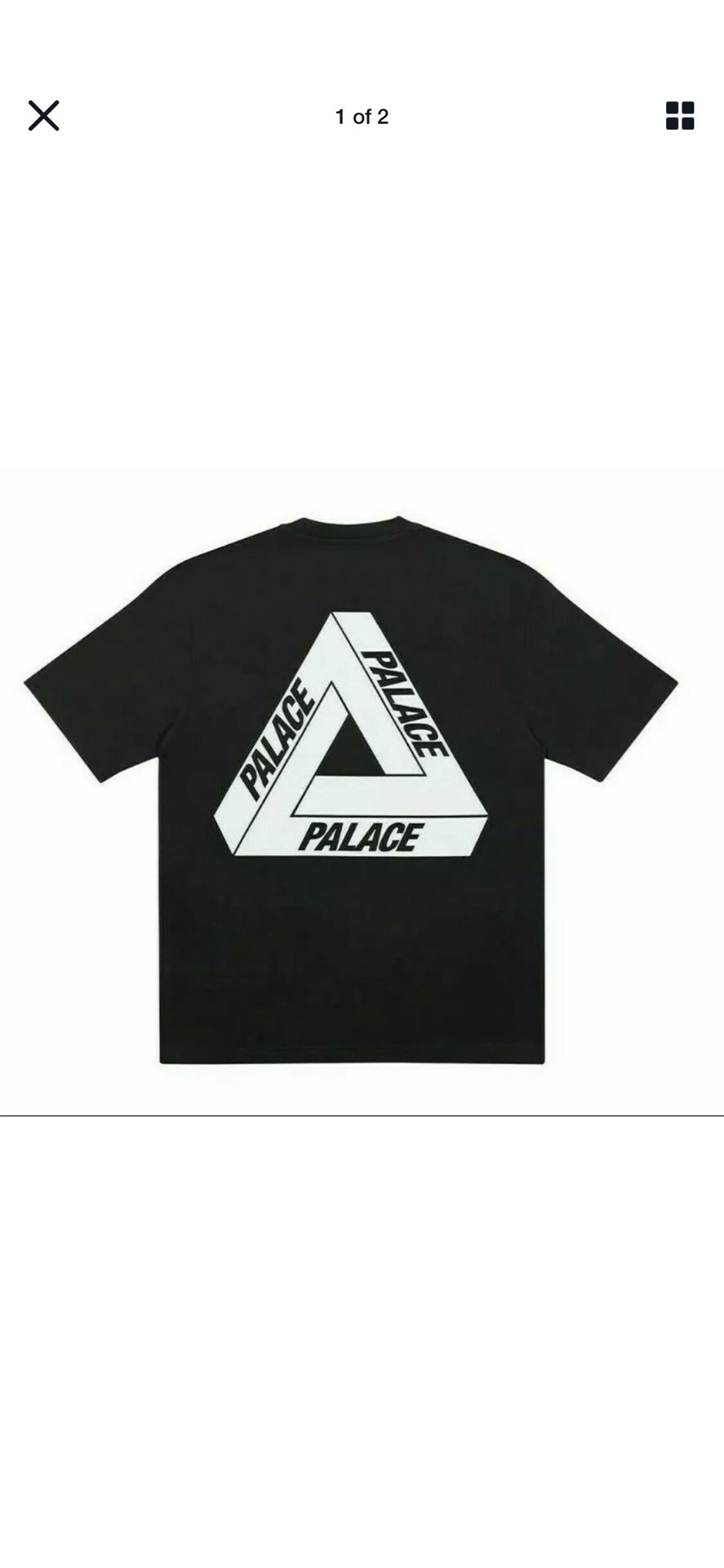 Palace SkateBoarding Tri-To-Help Tee Size M Baby Blue