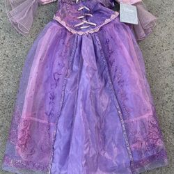 New Disney Rapunzel Dress Costume Size 5/6