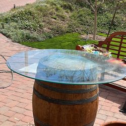 4ft TOUGHENED GLASS TABLE TOP - glass only