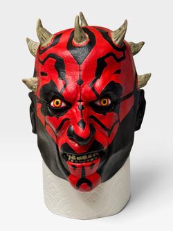 Star Wars Darth Maul Full Head Mask – Spirit Halloween – New With Tags