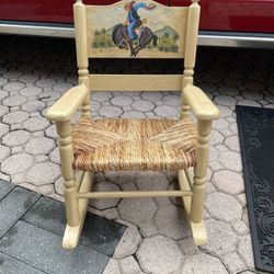 Kids Rocking Chair Made In Haiti Good Condition $20 Firm On Price