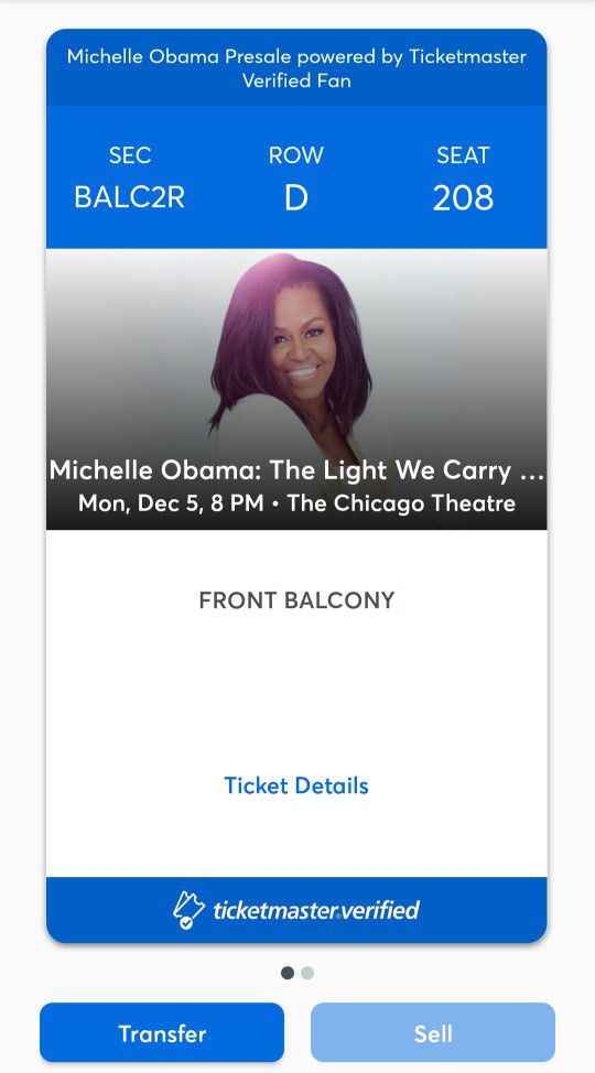 michelle obama at chicago theater