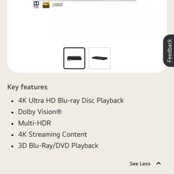 4K UHD Player For Sale Or Trade