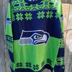 Seattle Seahawks Ugly Sweater LG