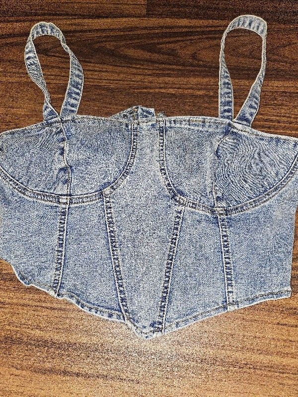 Denim Halter Top
