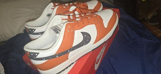 Mens Nike Dunk Size 13 Camp Fire Orange, White And Black