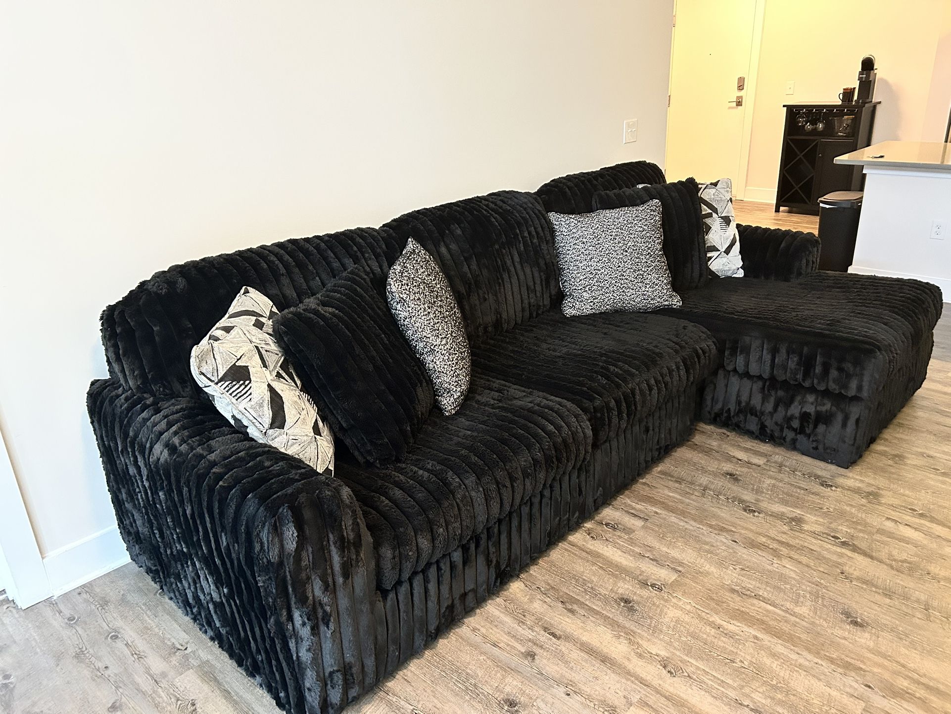 Ashley’s Furniture Trendy Midnight Madness Sectional Couch