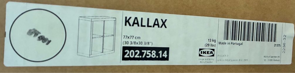 Ikea Kallax 4-shelf White boxed, unassembled, new