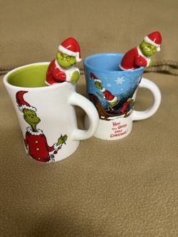 Set Of 2 - Grinch Mugs - New 