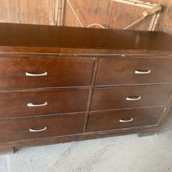 Brown Wood Dresser