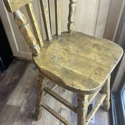 Counter Height Very Sturdy Solid Pine Stool