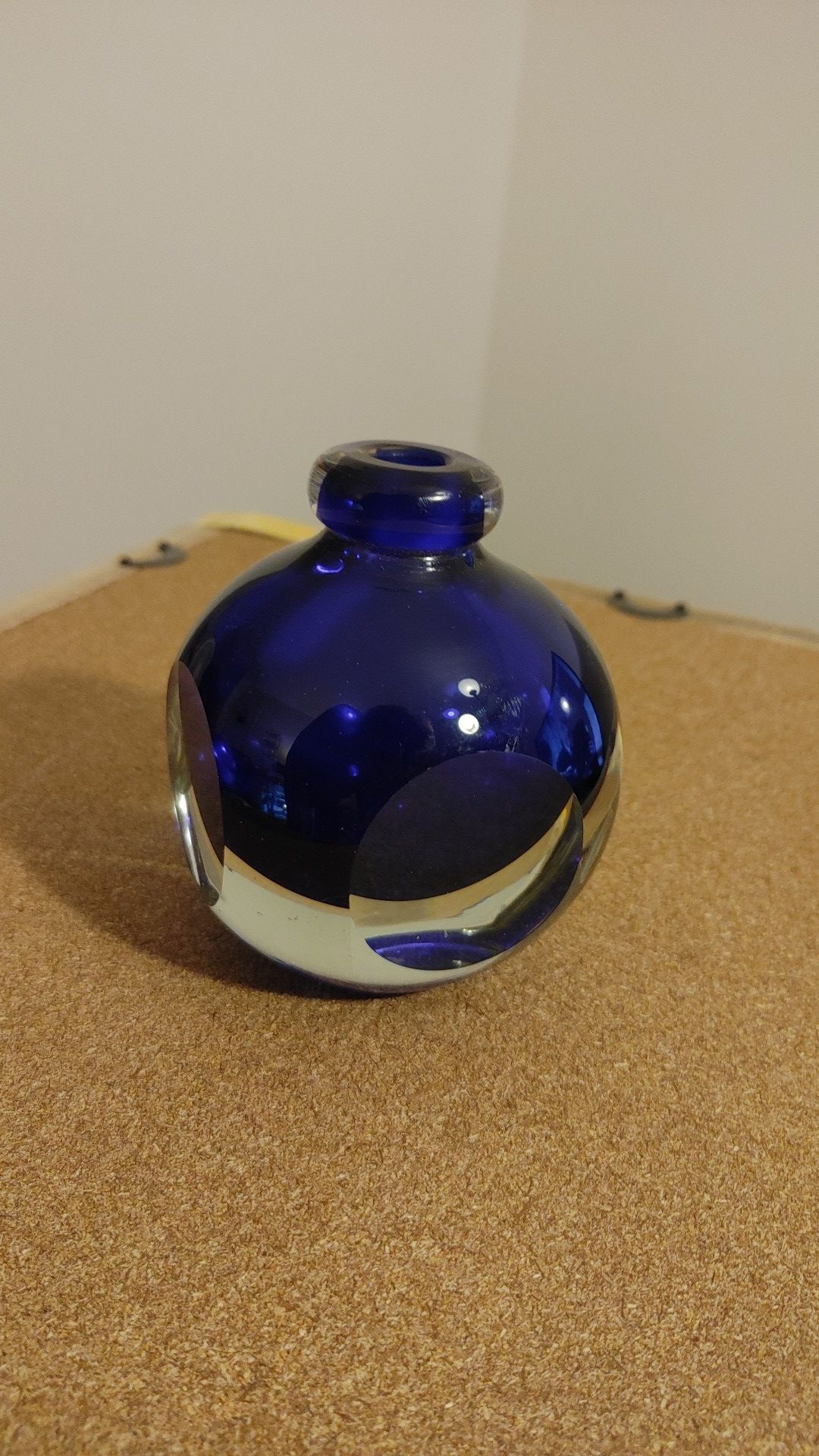 Hand blown glass art Bud vase