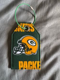 Green Bay Packers Fabric Luggage Tag