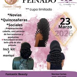 Quieres comenzar en el maravilloso mundo del Peinado? O quieres mejorar tus tecnicas ?