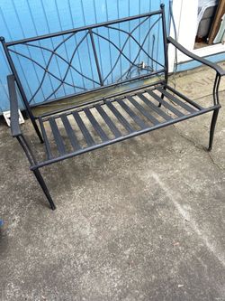 Metal bench
