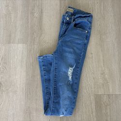 $10 for Classic Mid-Blue Distressed Jeans - Junior's