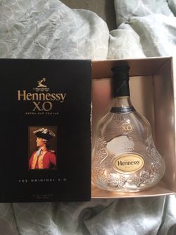Empty bottle and box