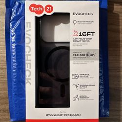 Tech21 EvoCheck Case for iPhone 17 Pro – Smokey/Black | Slim Protective Case | Impact Protection | MagSafe Compatible