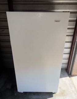 White Frigidaire Standing Freezer