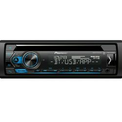 Pioneer DEH-S4220BT Single-Din Bluetooth CD Receiver with USB/AUX Inputs, Pioneer Smart Sync, and Hands-Free Calling for Enhanced in-Car Audio Experie