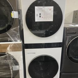Thin Q Electric Stack Washer And Dryer 